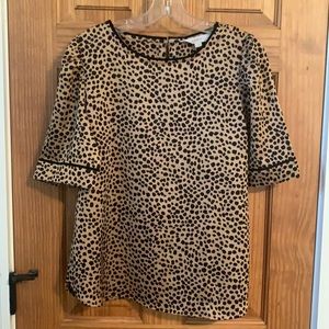 Leopard Silk Loft Top